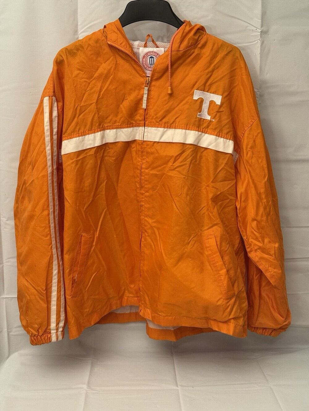 Vintage Tennessee Volunteers Jacket Men's Oversized XL ORANGE Essex Windbreaker